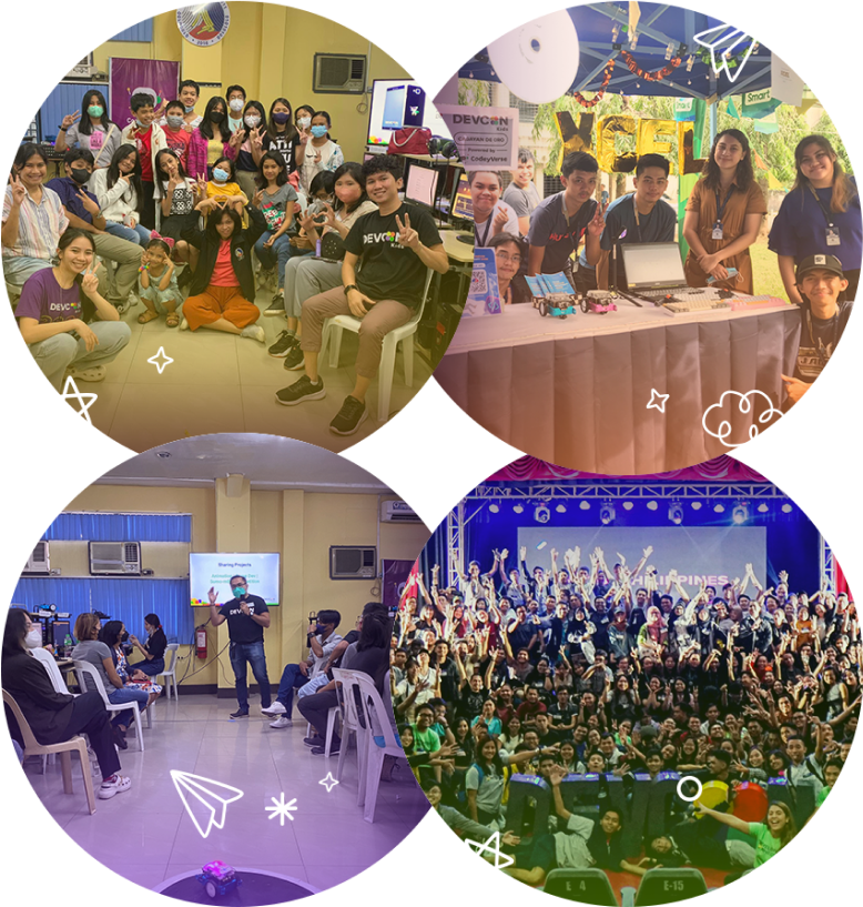 Kids at a DEVCON Kids Cagayan de Oro event